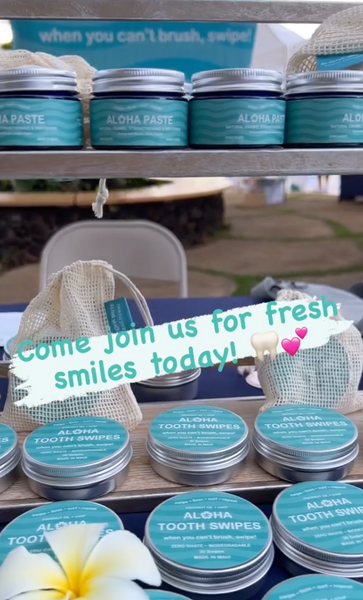 Join us today @waileavillagefarmersmarket 8-11am 🦷💕