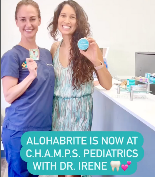 Mahalo Dr. Irene for the warm welcome into your beautiful office! 🦷👩🏻‍⚕️ We are so excited to see pediatricians like Dr. Irene who educate our keiki (children) on the importance of oral health and ways to prevent cavities. 🦷💕