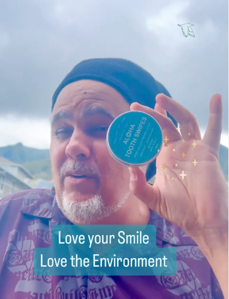 Advice from Maui’s Marty Dread @mauidread: Remember to be kind to the environment. Join us @alohabrite for Zero Waste Smile Care