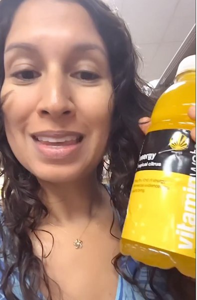 August 8, 2023 Vitamin water is NOT just water. (See video) ☝🏽 - I know it’s hard not to drink something that taste so delicious but please as a dentist 🦷👋🏽 read the labels, on what you are consuming! A lot of sugar is not your 🦷 friend!