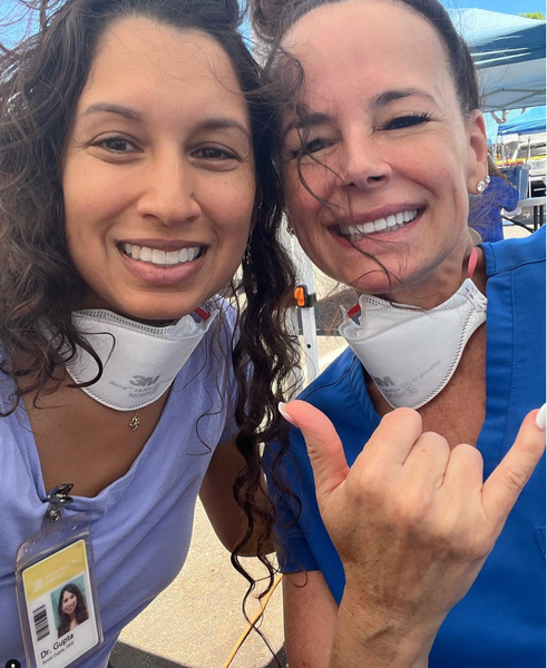 August 17, 2023 ~ 👩🏻‍⚕️ Today, Dr. Gupta spent the day with Dr. Restivo and our healthcare colleagues volunteering at the Lahaina Maui Health hospital tent. ❤️‍🩹🙏