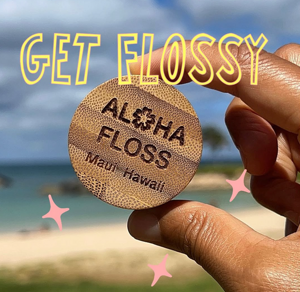 August 23, 2023 ~ Get Flossy with the world's first hydroxyapatite coconut infused biodegradable silk floss ✨. 100% of profits for August will be donated to our local families in need 🙏❤️‍🩹