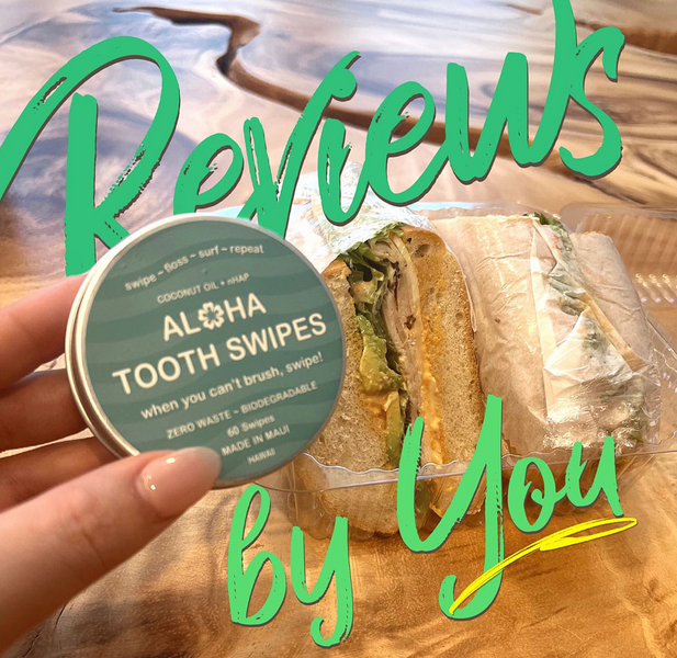 August 30, 2023 ~“ I love the ALOHA swipes, I keep them in my bag so that I can use them after my lunch break at work! So convenient and easy to use, I love the coconut flavor and my mouth feels refreshed! “ - shopper from Los Angeles