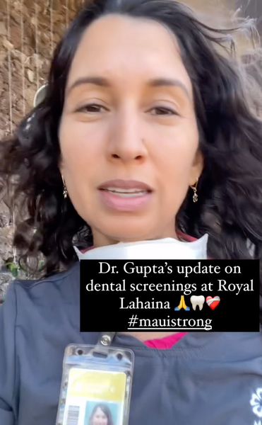 August 31, 2023 ~ Dr. Gupta’s update on Maui volunteer dentists doing dental screenings at Royal Lahaina 🙏🦷❤️‍🩹 Next screening day Friday, Sept 2 10-2pm