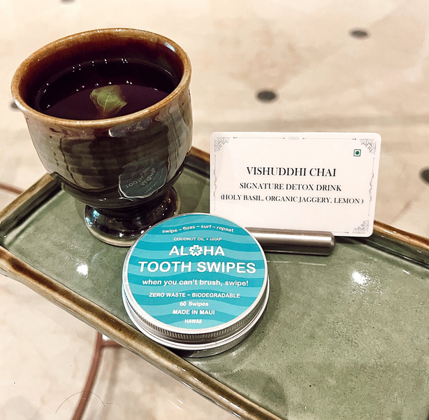 November 22, 2023 ~ TEA 🍵 for healing + ALOHA BRITE SWIPES for your teeth 🦷! The perfect pair! Both good for you!!!