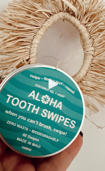 December 16, 2023 ~ Stocking up on our ALOHA BRITE tooth swipes and giving them as gifts 🎁 this Christmas 🎄 WHAT A GREAT IDEA! 💡✨  Available in two flavors | minty fresh + haupia coconut