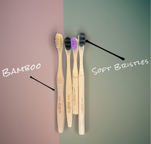 December 24, 2023 ~ Bamboo handle toothbrush✔️ Soft bristles + extra soft nano bristles✔️ Bamboo handle is zero waste with plant based bristles✔️ Dentist designed in Maui ✔️