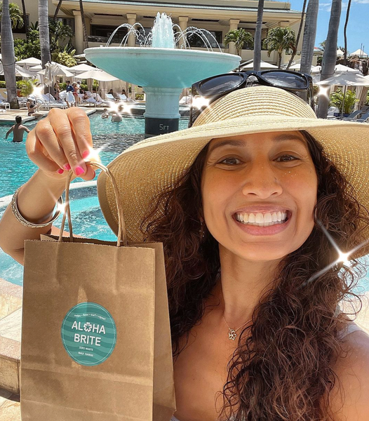 October 18, 2023 ~ H E L L O, happy Wednesday! Have you shopped with us before?   We are based on the beautiful island of Maui, this is ME.. Dr Gupta 👋🏽 I’m a dentist and have a passion for teeth + our oceans! I created this line of oral care products for