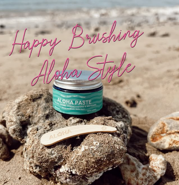 February 6, 2024 ~ Our ALOHA PASTE is dentist designed and formulated and made in MAUI with love! This product is made with soothing coconut oil, plastic free and zero waste!