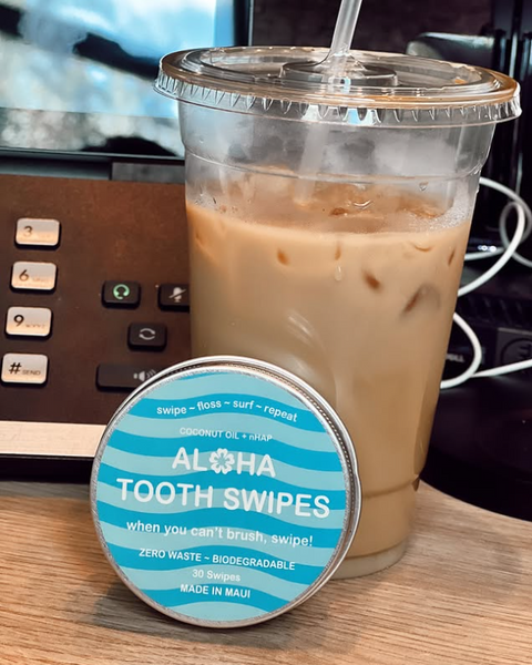 March 16, 2024 ~ First C O F F E E ☕️, then s w i p e 🦷😁✨  Mahalo to one of our shoppers for sharing!  HAPPY FRIDAY + DONT FORGET OUR FLOSSING CHALLENGE!!!