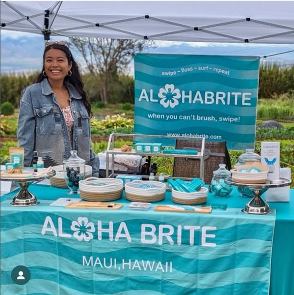 April 21, 2024 ~ Amazing day at @oofarm_maui Earth Day! Loved sharing our sustainable Smile care products with our Maui island 🏝️ community 🌎🦷💗