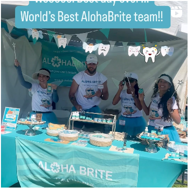 November 2, 2024 ~ 🙌 Best day ever!! With the world’s BEST AlohaBRITE team!!🥇 Can’t wait to see you all TOMORROW Saturday at the Made in Maui County Festival at the MACC. Get ready for Brite Smiles and fun! 🦷💗🏄🏽‍♀️