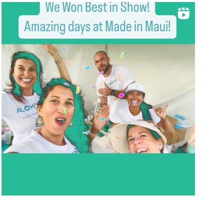 November 4, 2024 ~ 🏅We Won Best in Show! Yayyy!! Mahalo to the Maui Chamber of Commerce and the Maui Arts and Cultural Center for the incredible Made in Maui County Festival 2024! Can’t wait for next year 🙌🙌